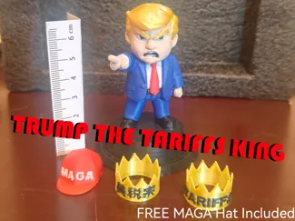 Trump the Tariffs King Figurines 特朗普“美税宗”摆件