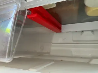 Whirlpool MBR1953WES1 fridge center crisper slide