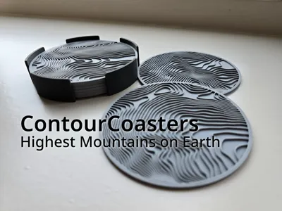 Contour Coasters - Highest* Mountains on Earth
