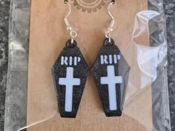 Halloween Coffin earrings