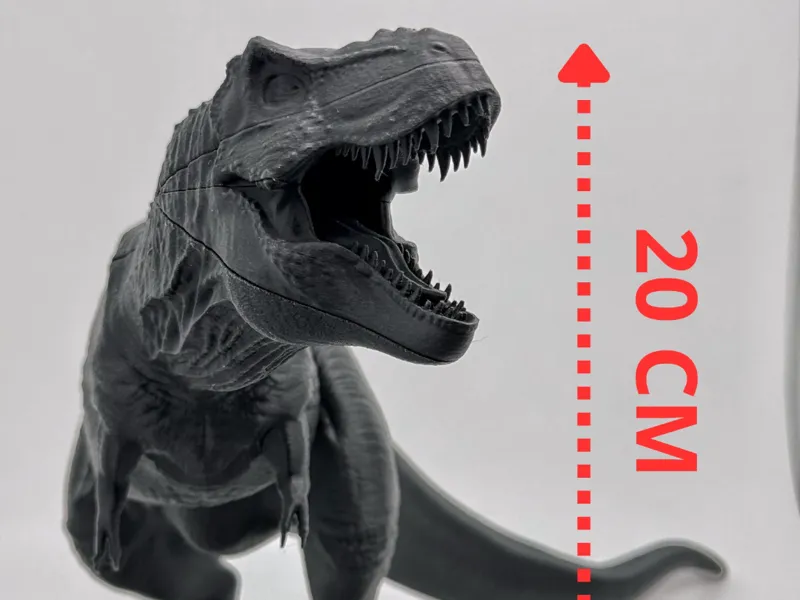 T-Rex Realistic High Detail Easy Print Model