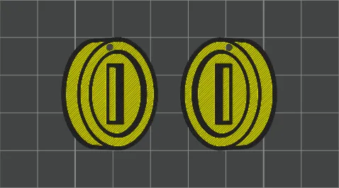 Super Mario Coin Earrings view 2