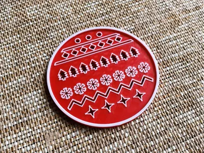 Christmas theme coaster