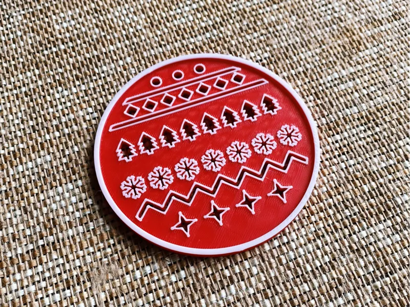 Christmas theme coaster