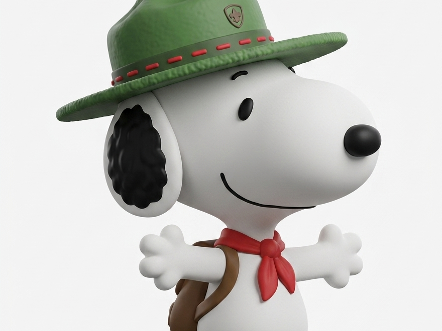 Llavero de Snoopy Scout pequeño