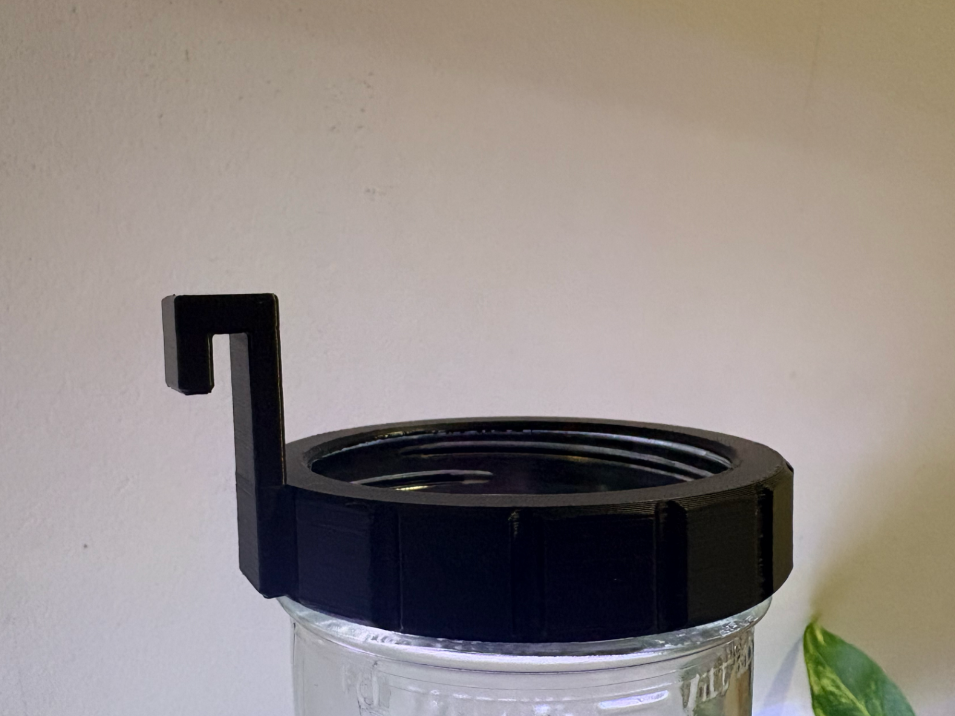 Wide Mouth Mason Jar Hook for Rimless Aquarium V2