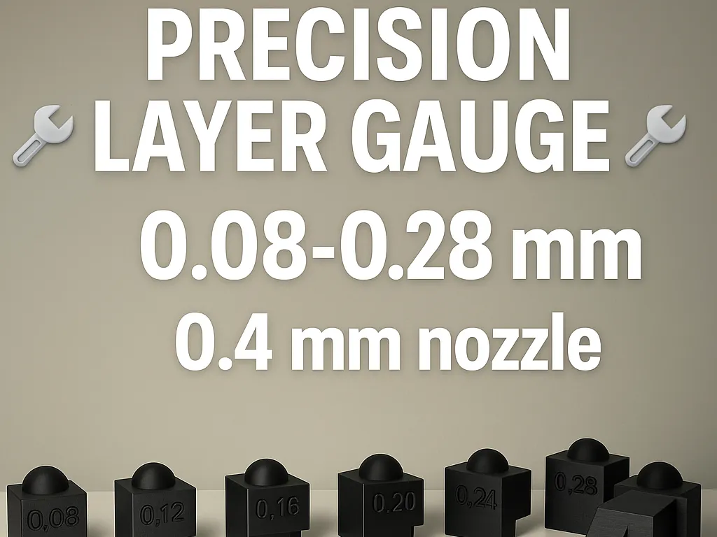 Jauge de calibration pour imprimante 3D