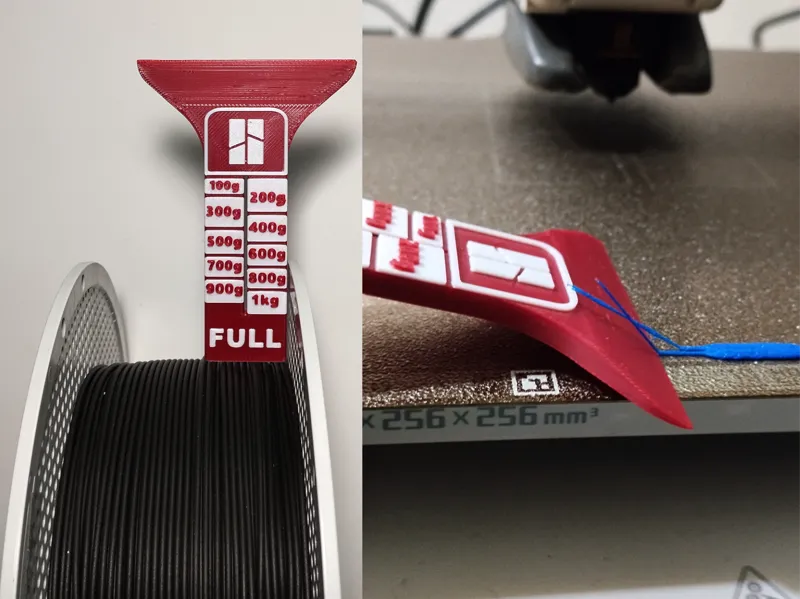 Filament Spool Meter & Scraper - Quick Print