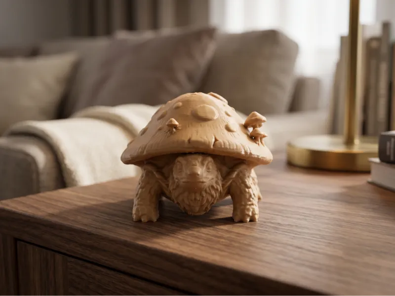 Mushroom Shell Turtle - Forest Mushroom Turtle