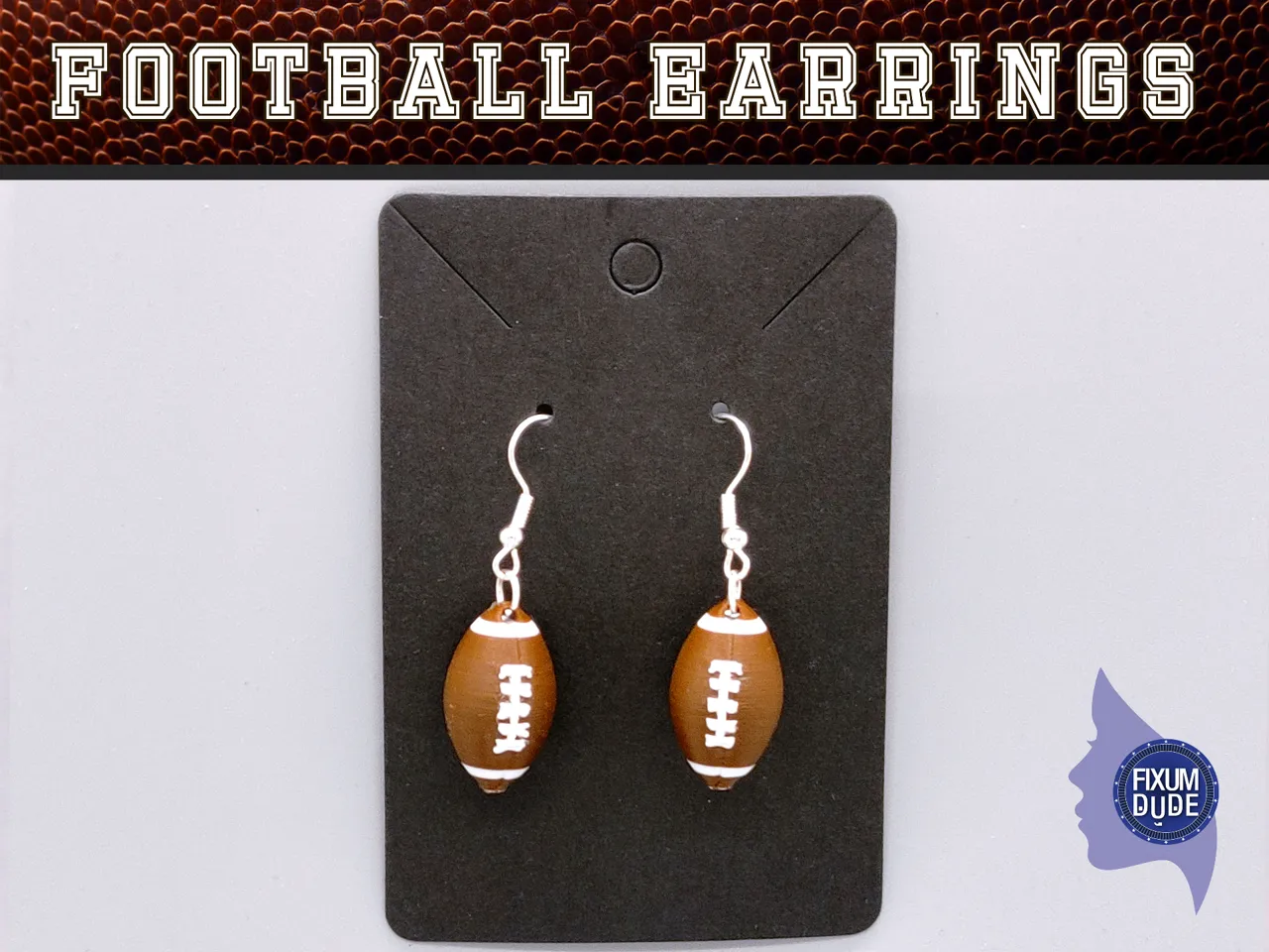 Football Earrings view 2