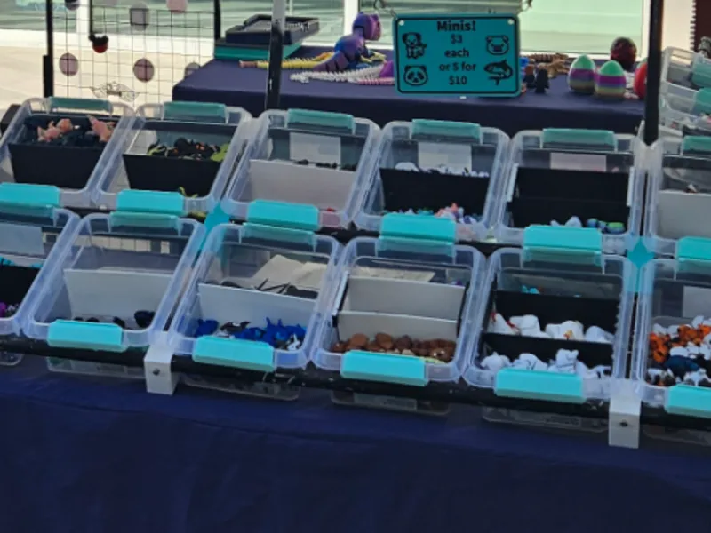 My minis bin rack
