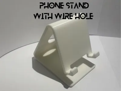 minimalist phone stand sleek design with wire hole