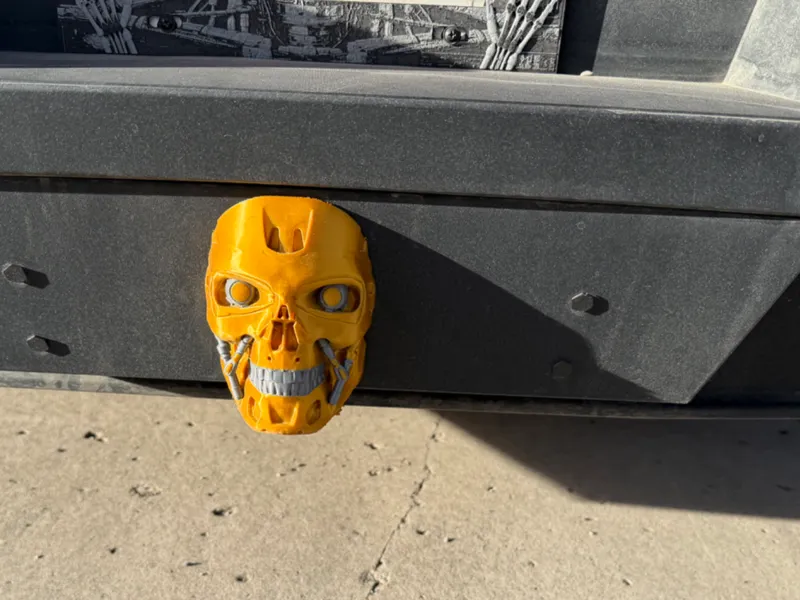 Cybertruck Hitch Cover - Terminator Skull 