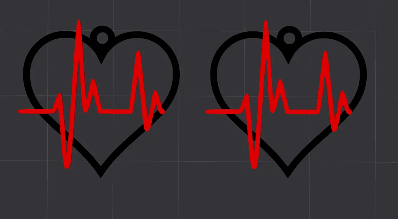 Pendientes corazón electro view 2