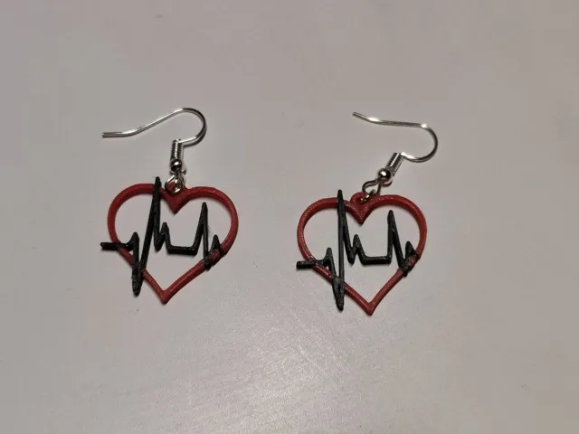 Pendientes corazón electro