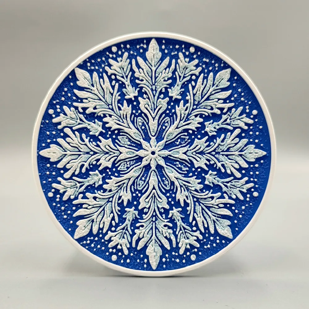 Snowflake Coaster Set by Bamingo Design MakerWorld