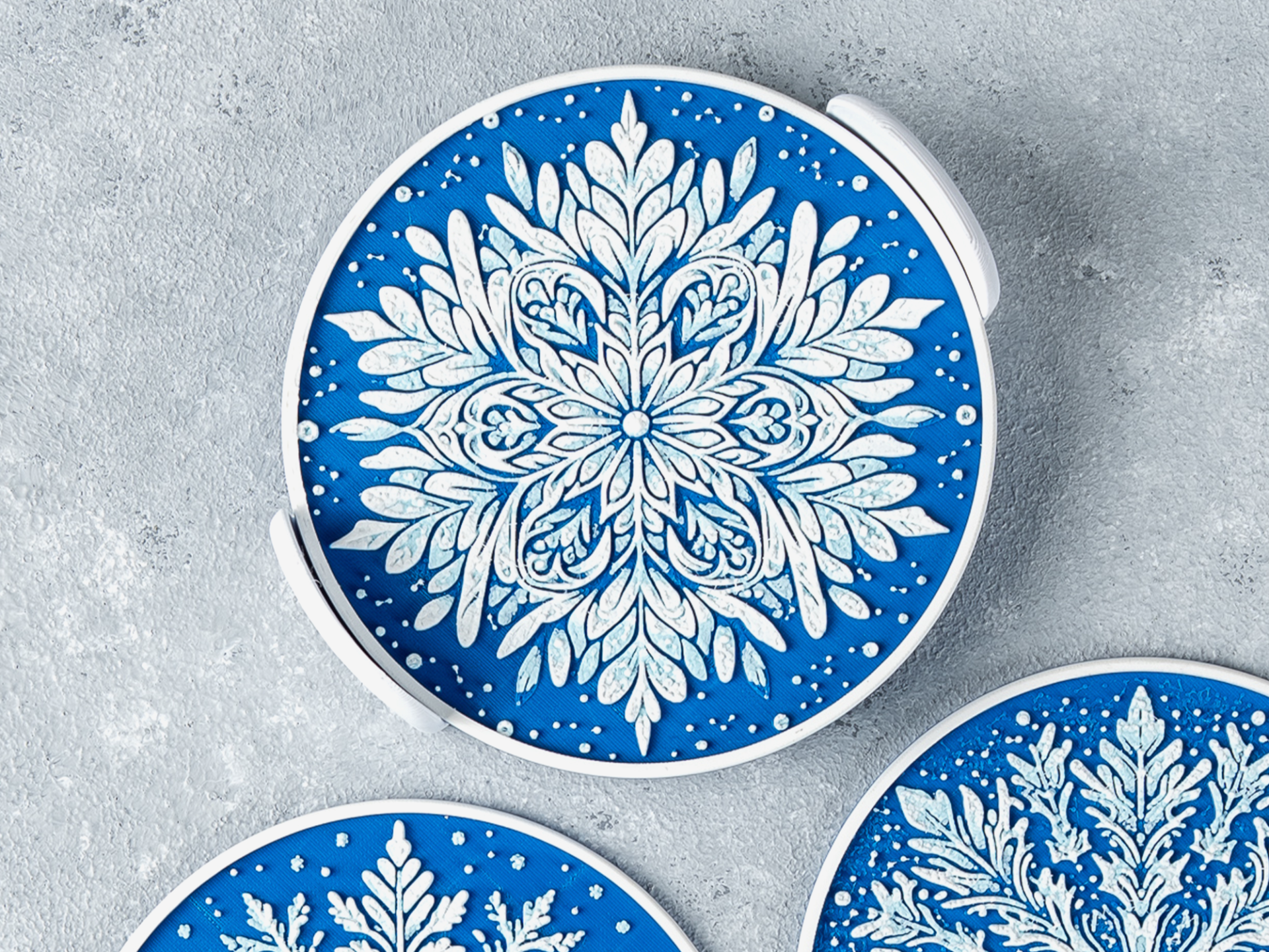 Snowflake Coasters