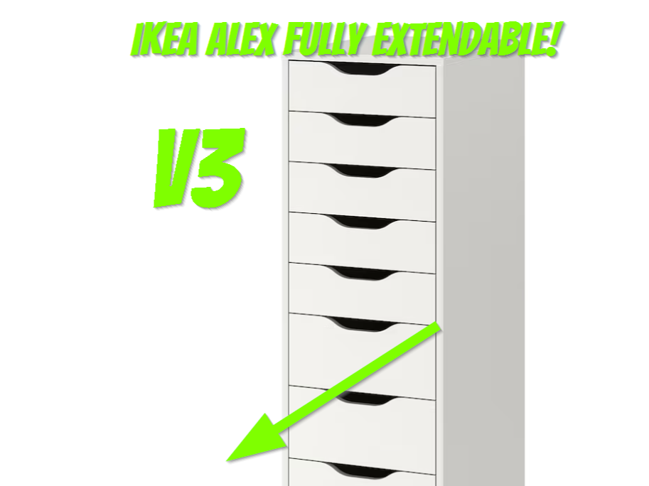 Ikea Alex 116x36 full extension big drawer