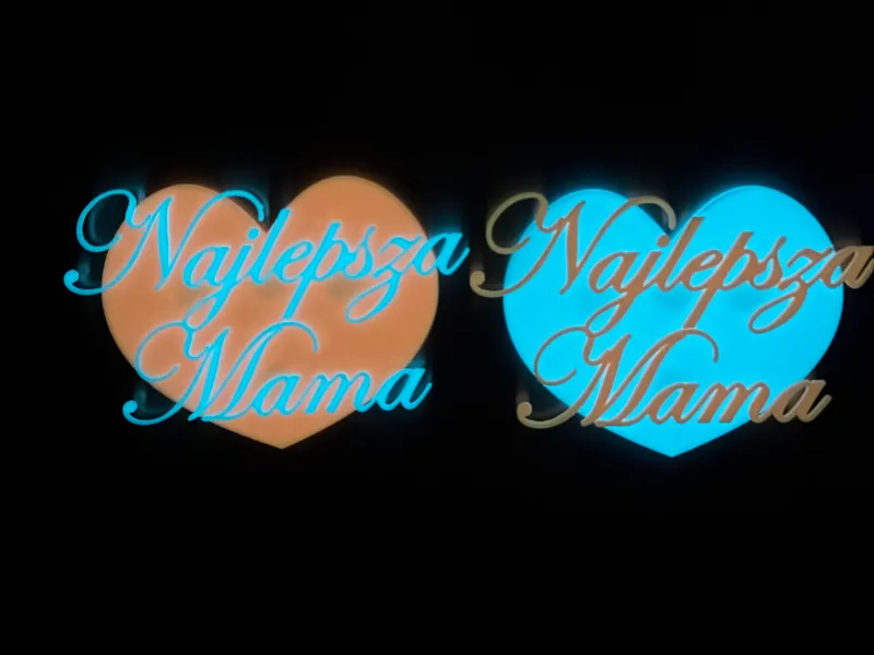 Glow PLA Mother’s Day Fridge Magnet