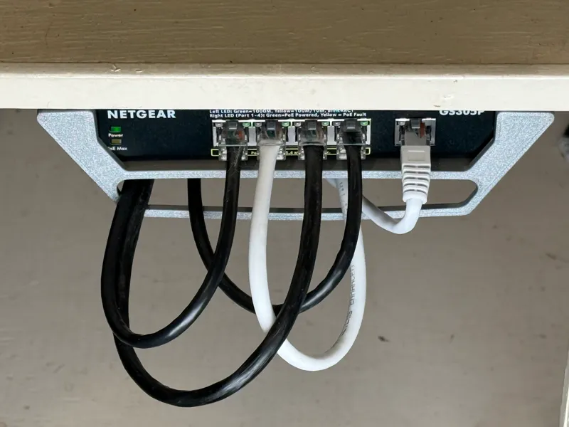 Customizable Network Switch Shelf Mount