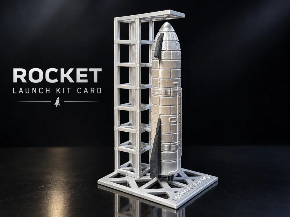 Rocket Launch Kit Card - Free 3D Print Model - MakerWorld