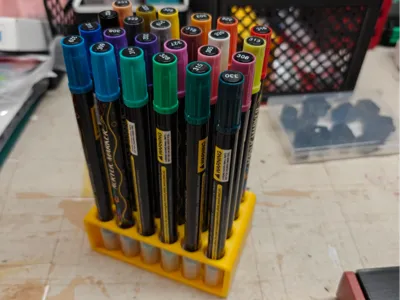 BETEM Acrylic Marker Stand - 24 Slots (14mm) - 42g
