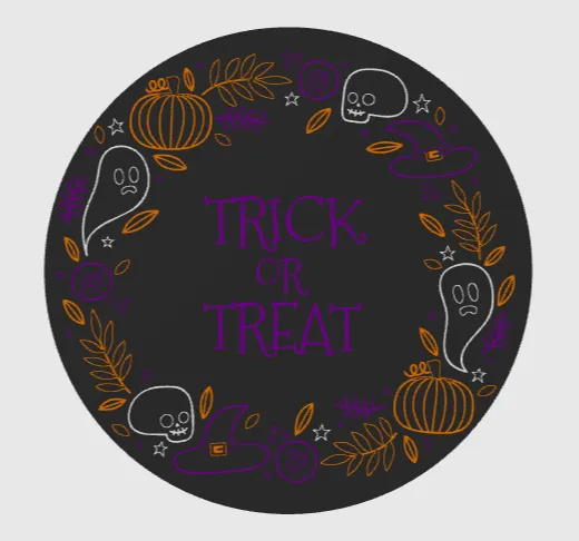 Trick or Treat 2D wall art / coaster