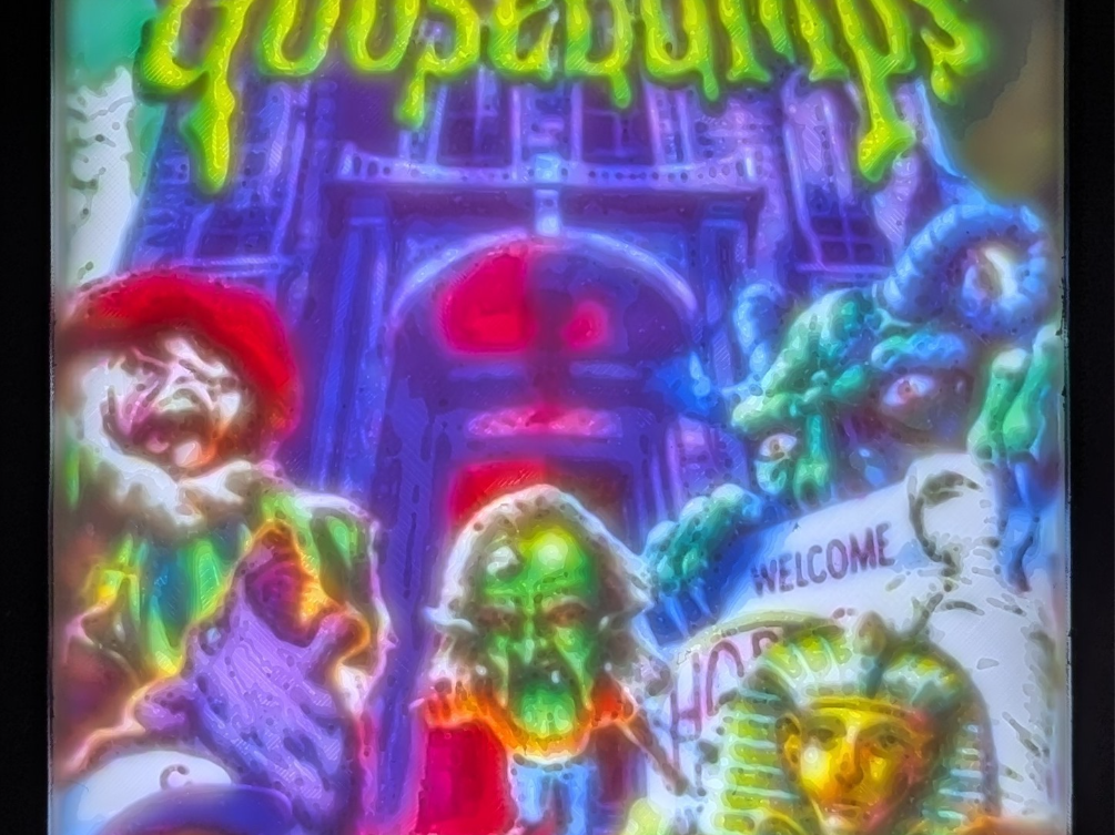 Goosebumps Character Collage Lithophane Color
