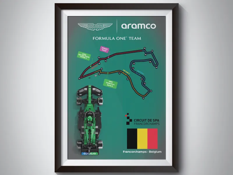 Aston Martin Speed Champions Frame + 3D Track