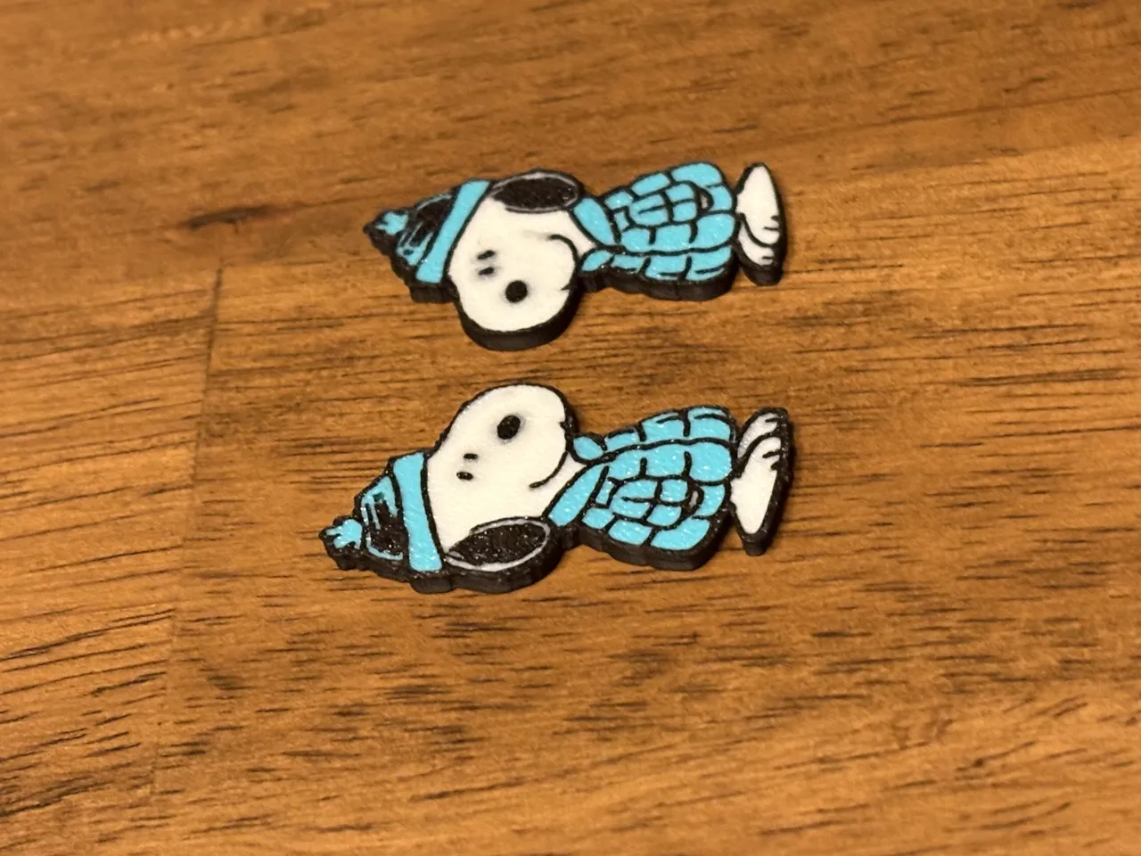 Winter Snoopy Earrings view 3