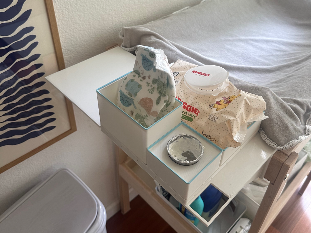 IKEA Sniglar Changing Table Tray (Gridfinity)