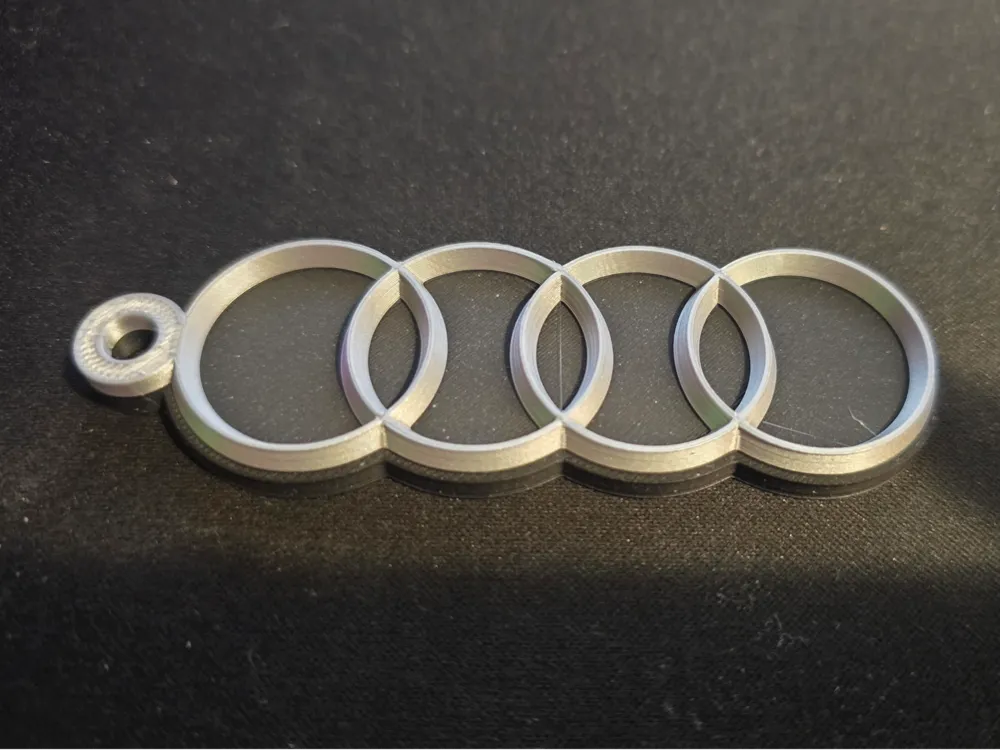 Portachiavi Audi Originale In Acciaio Inox – Logo Anelli, Colore Rosa Oro, Design Elegante E Resistente