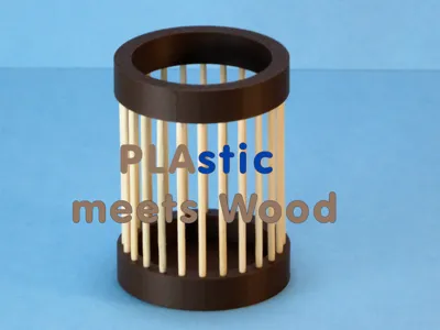PLAstic Meets Wood – …..with Toothpicks