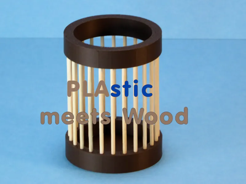 PLAstic Meets Wood – …..with Toothpicks