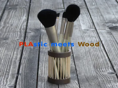 PLAstic Meets Wood – …..with Toothpicks