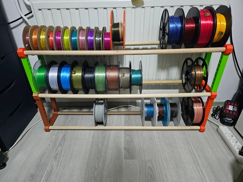 Filament Rack Design Filament Rack Remixed by ID_Tag - MakerWorld