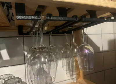 Wine and Champagne Glass Hanger - Fully Printable