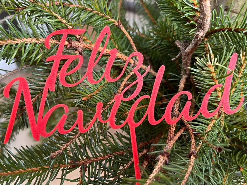 Feliz Navidad topper