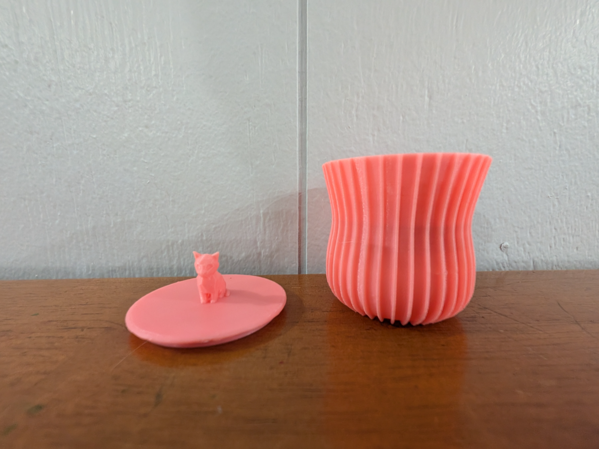 Cat Lid Vase | Cute Cat Handle Decorative Vase