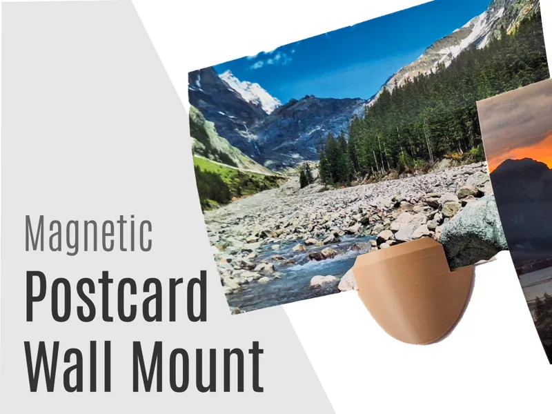 Magnetic Postcard Wall Mount