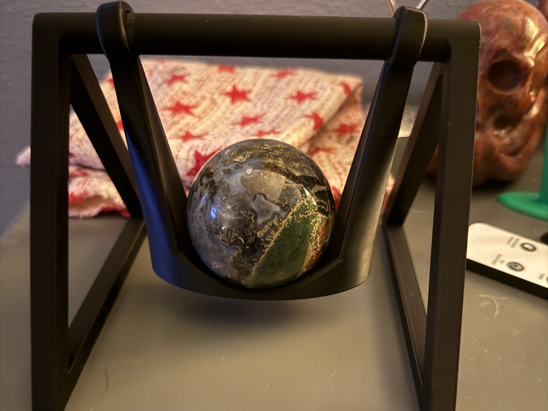 Crystal Sphere Swinging Stand