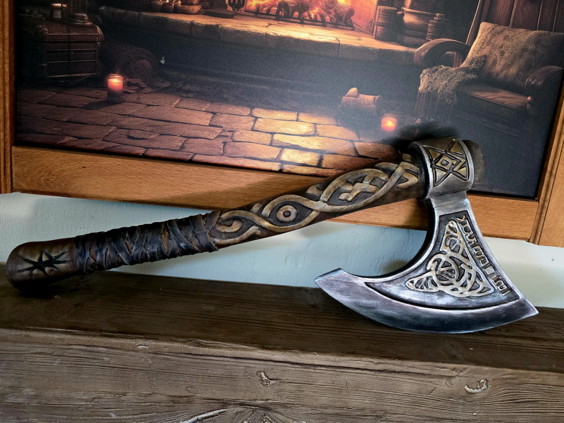 Wikingeraxt – Viking Axe Prop / Fantasy Wall Decor