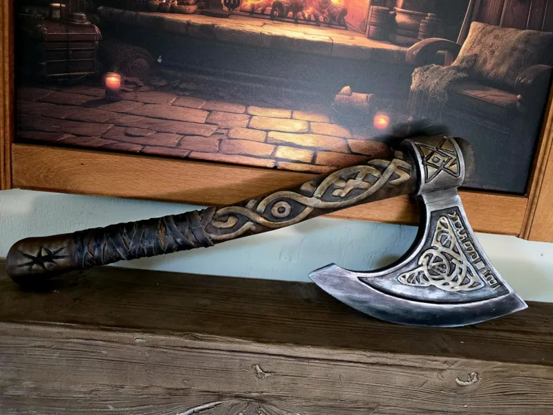 Wikingeraxt – Viking Axe Prop / Fantasy Wall Decor