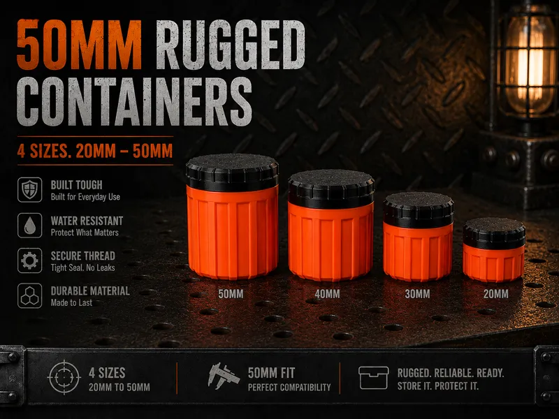 Rugged Container 50mm Set - 4 Pieces