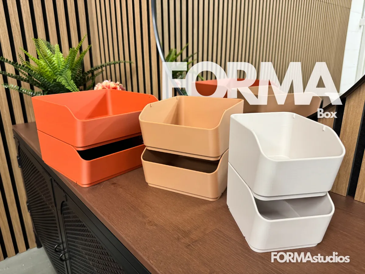 FORMA Box - Stackable Boxes with Inserts - Free 3D Print Model - MakerWorld