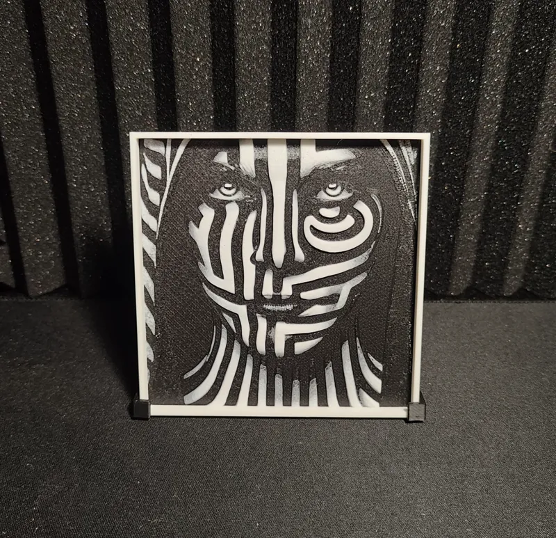 Hueforge Monochrome Tribal Face V.1