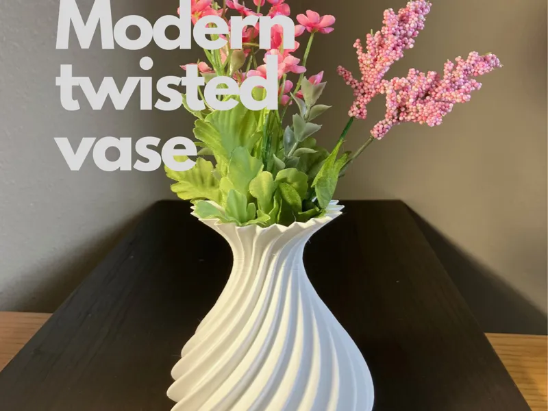 Modern Twisted Vase
