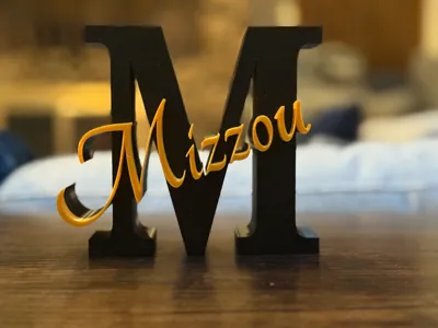 Letter M for Mizzou initial