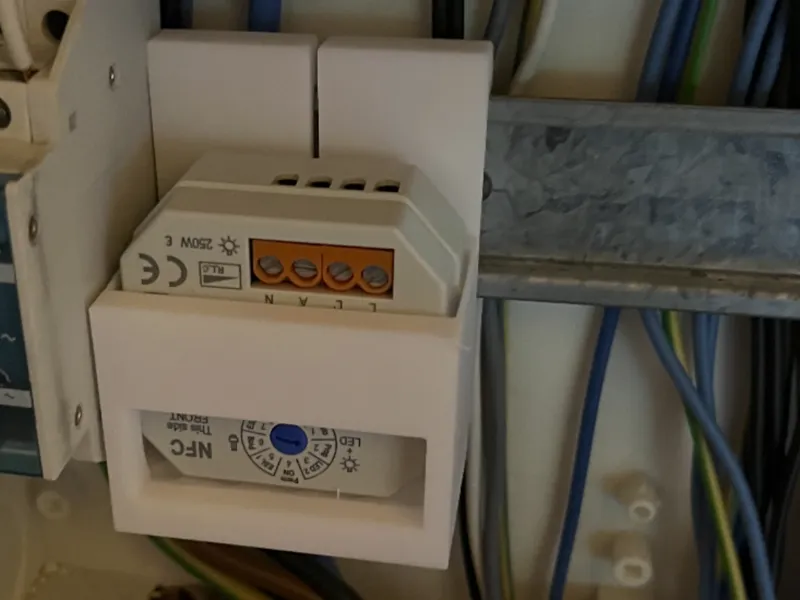 DIN-rail adapter for Theben Dimax 544 plus
