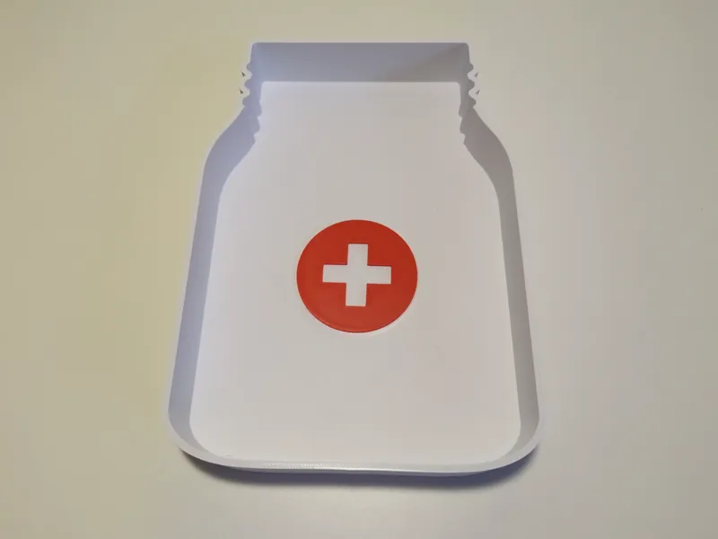 Sensory play medicine jar